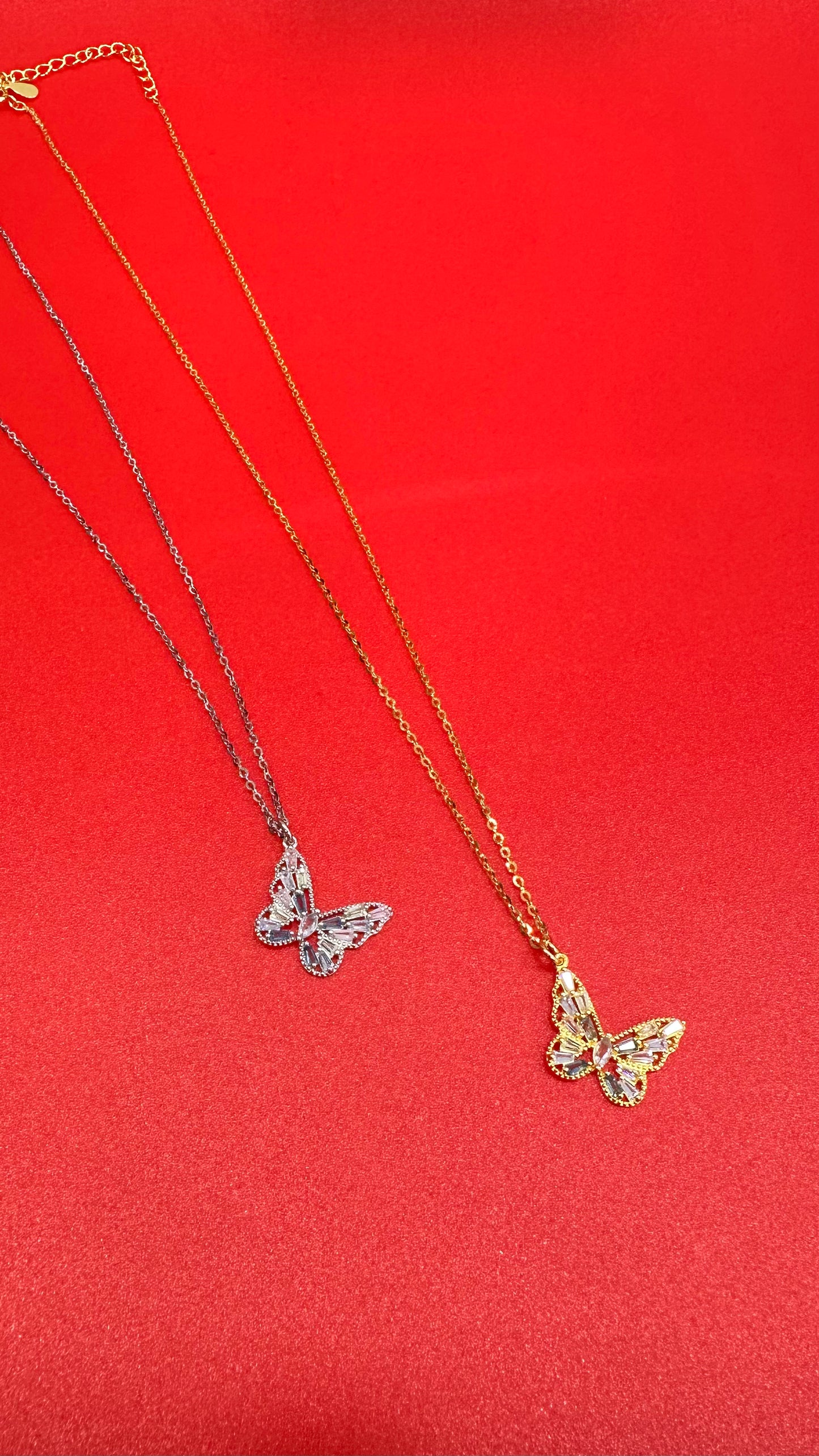 Collana Farfalla Swarovski Multicolor
