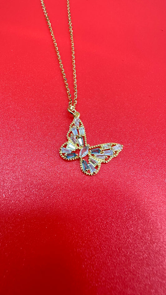 Collana Farfalla Swarovski Multicolor