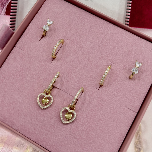 Set orecchini in argento Gold