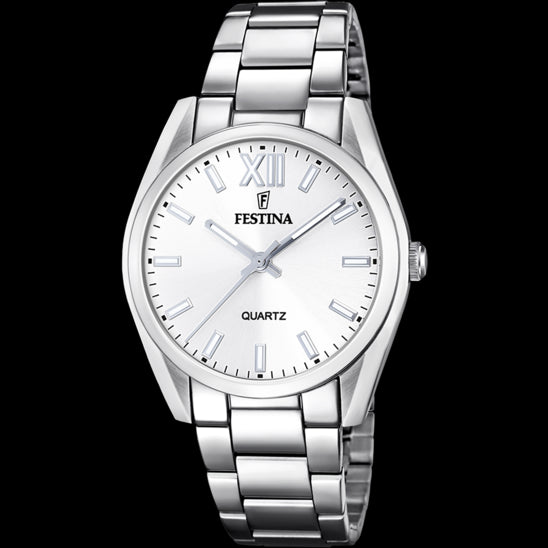 OROLOGIO FESTINA ALEGRIA F20622/1 BIANCO CINGHIA ACCIAIO, DONNA