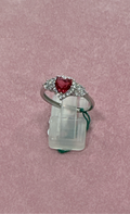 Anello cuore argento