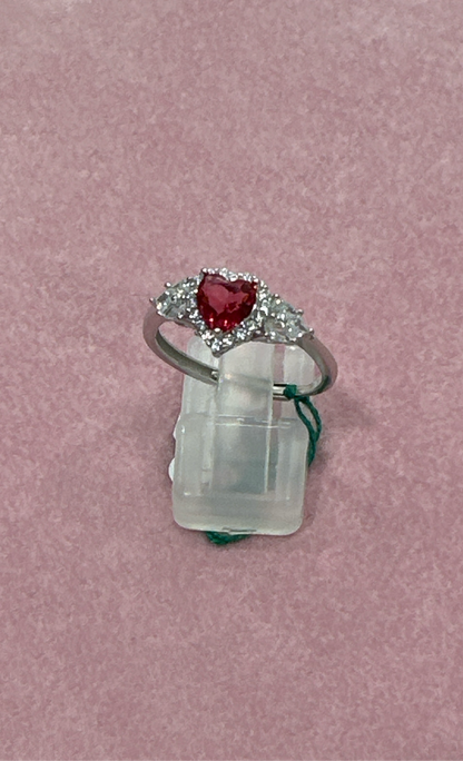 Anello cuore argento
