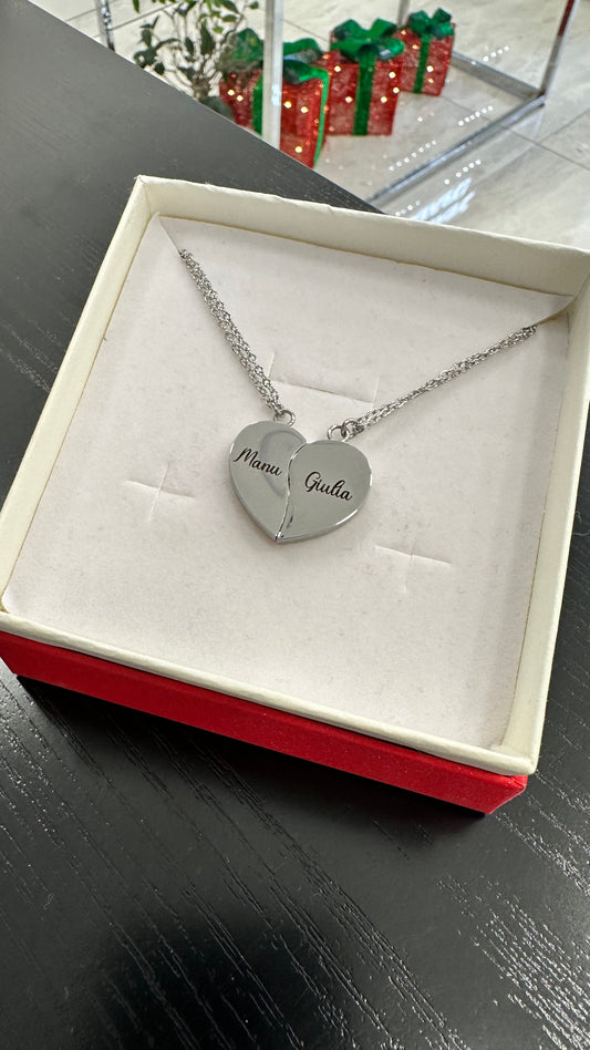 Collana cuore divisibile