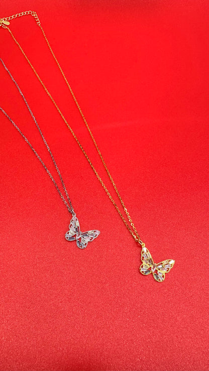 Collana Farfalla Swarovski Multicolor