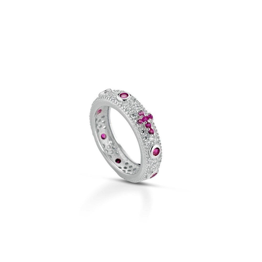 Anello Rosario con Zirconi - Orologeria Argenteria Marino