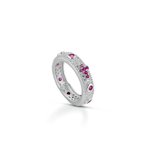 Anello Rosario con Zirconi