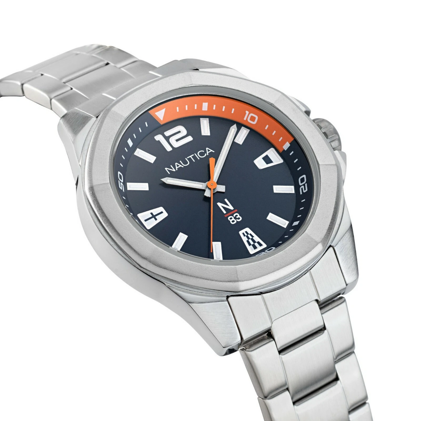 Nautica NAPTBF103 orologio uomo quarzo quadrante blu acciaio 46mm collezione Tortuga Bay
