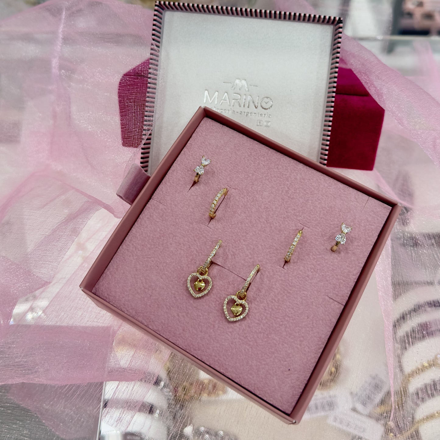 Set orecchini in argento Gold