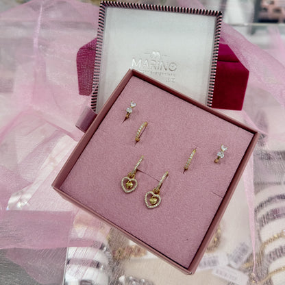 Set orecchini in argento Gold