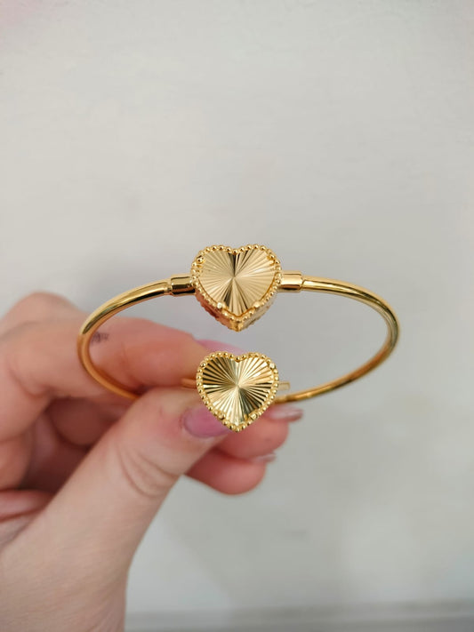 Bracciale e anello Cuore sacro