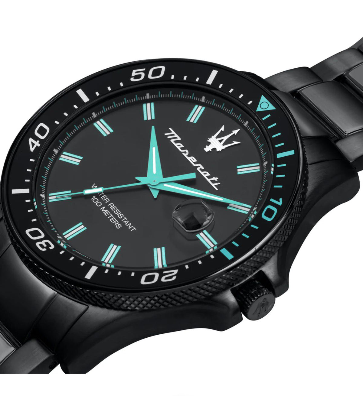 Orologio sportivo Maserati Sfida Aqua Edition R8853144001 cronografo nero e aqua