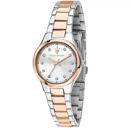 Orologio Maserati Attrazione R8853151502 donna bicolore silver oro rosa 30mm