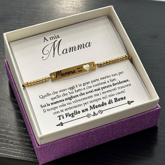 Bracciale mamma con astuccio personalizzato