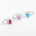 Anello in Argento "KATE"  pietra misura media