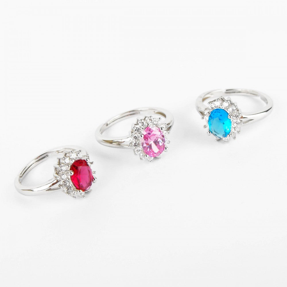 Anello in Argento "KATE"  pietra misura media