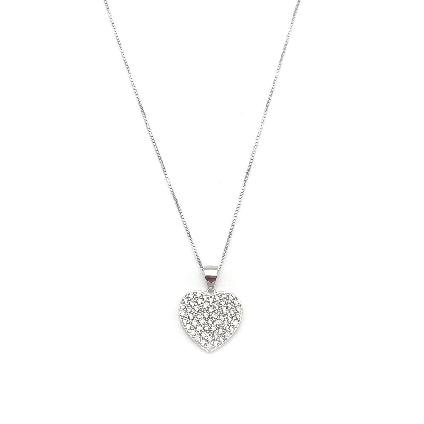 Collana con Cuore Zirconato