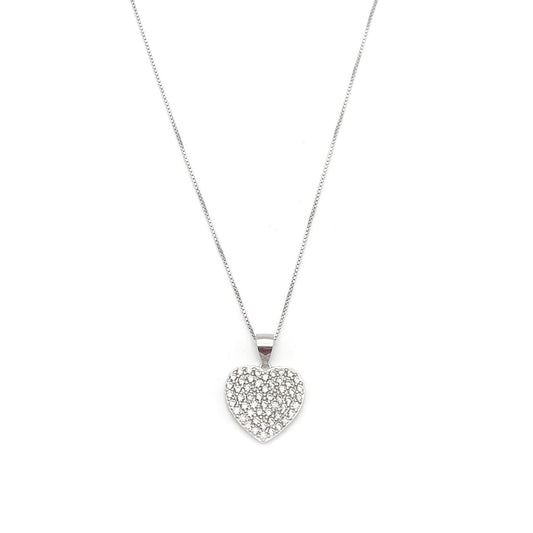 Collana con Cuore Zirconato